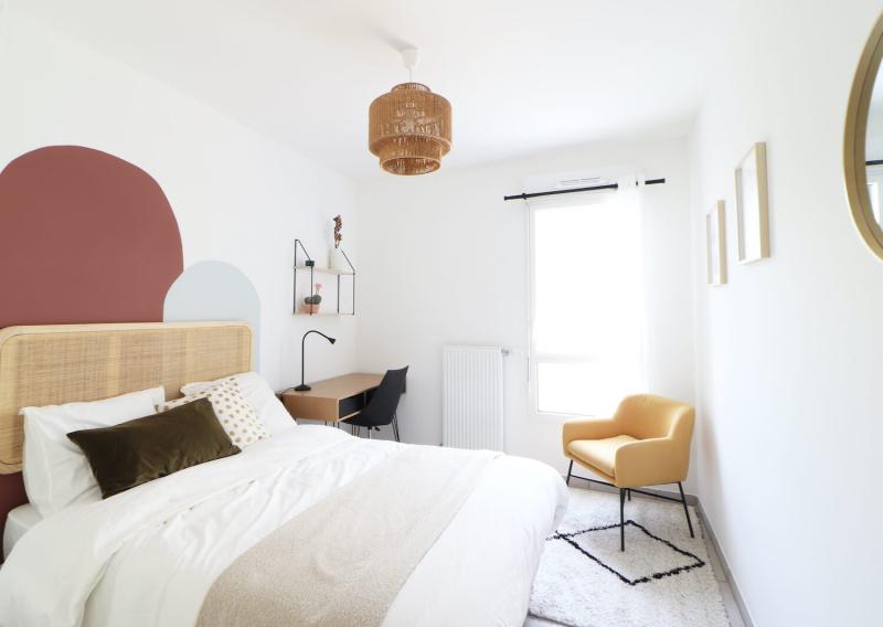 Coliving - Villeurbanne - Lyon - Charmante chambre de 12 m² à louer tout équipée près de Lyon - LYO36