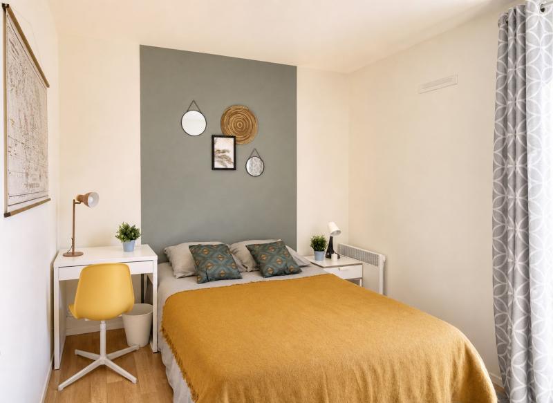 Coliving - Levallois-Perret - Paris - Chambre chaleureuse - 10m² - LV14