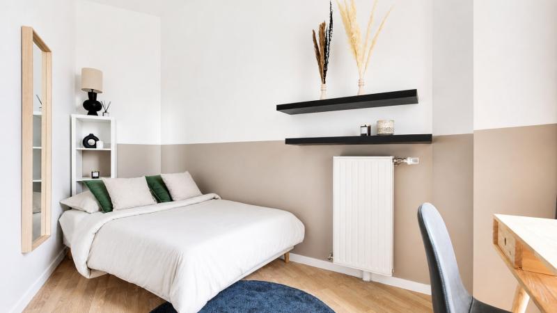 Coliving - Paris - Chambre tout en simplicité de 9 m² en coliving à Paris - PA92