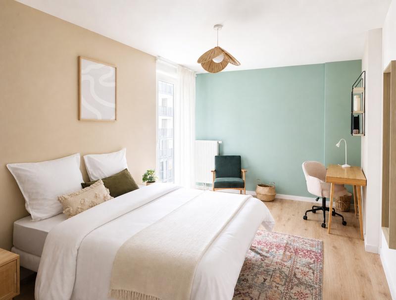 Coliving - Strasbourg - Loue cette splendide chambre de 18 m² avec salle d'eau privative à Schiltigheim - ST77