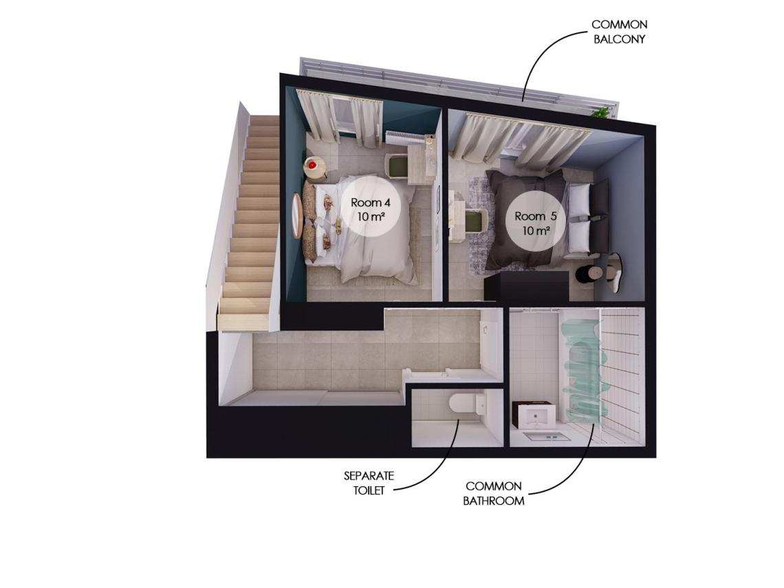 Coliving - Bordeaux - Bordeaux - Emménagez dans cette chambre moderne de 12 m² en coliving à Bordeaux - BO23