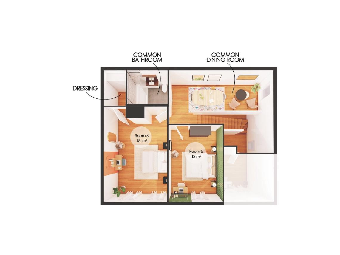 Coliving - Lille - Lille - Chambre au style haussmannien de 18 m² à louer à Lille - LIL10
