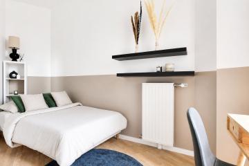 Coliving - Paris - Chambre tout en simplicité de 9 m² en coliving à Paris - PA92